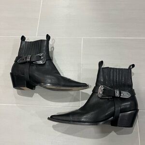 Anine Bing pointed toe leather boots 40